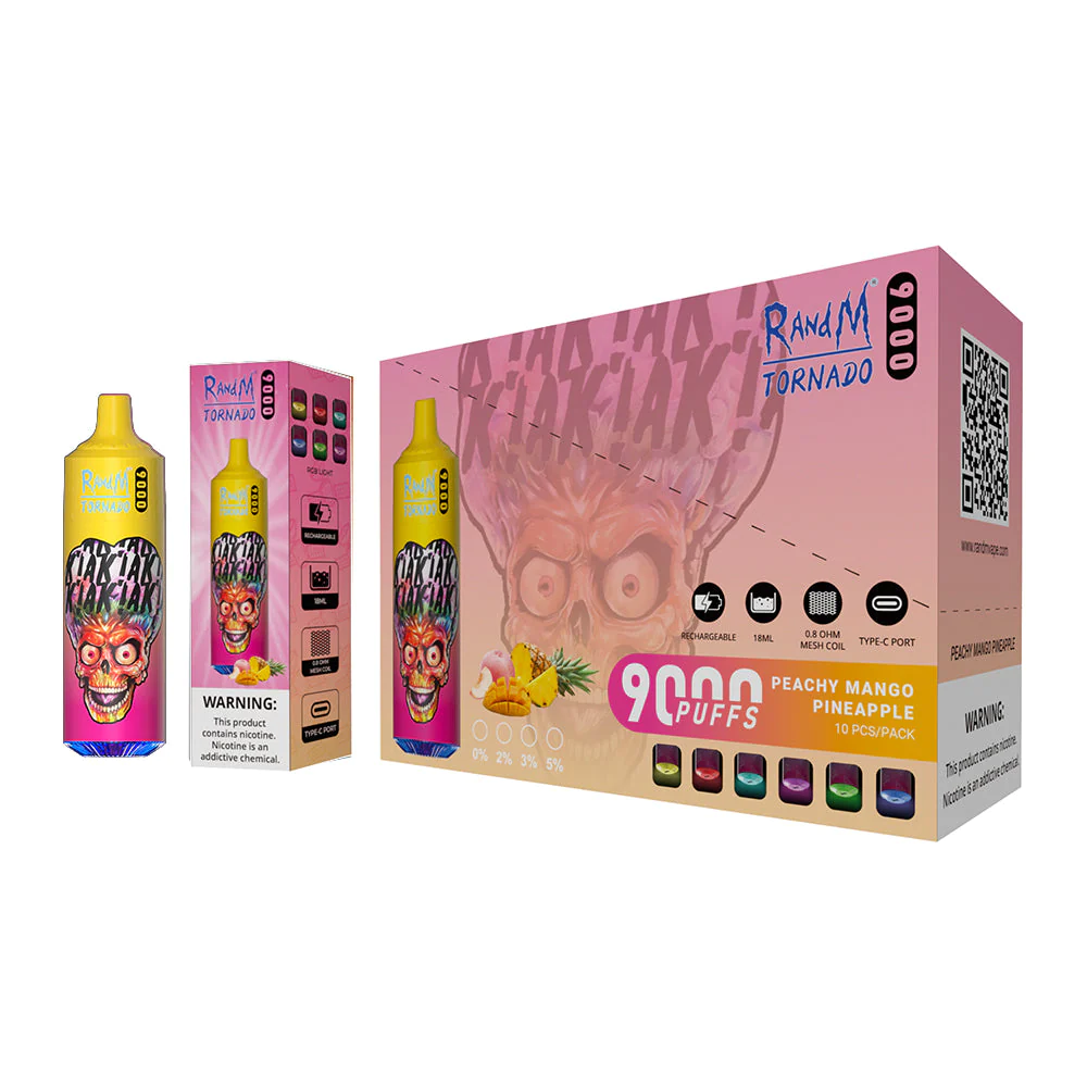 Fumot RandM Tornado 9000 Puffs Wiederaufladbares Einweg Disposable Kit 18ml (20mg)- 💥 Nehme 5 Zahle NUR 4! + Ab einem Einkauf von 100€ 2 Mystery Gratis💥