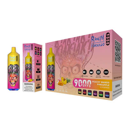 Fumot RandM Tornado 9000 Puffs Wiederaufladbares Einweg Disposable Kit 18ml (20mg)- 💥 Nehme 5 Zahle NUR 4! + Ab einem Einkauf von 100€ 2 Mystery Gratis💥