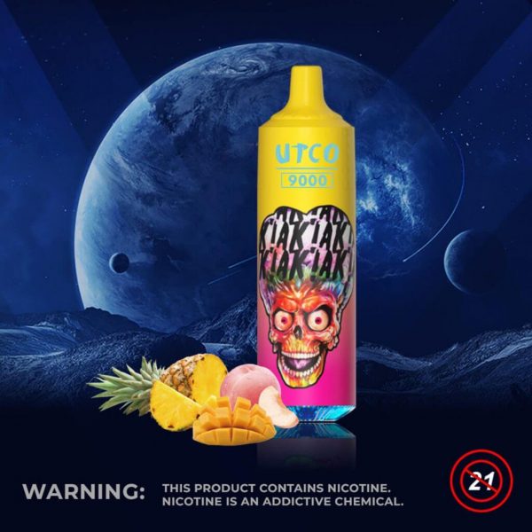 UTCO Aliens 9000 Einweg E-Zigarette Disposable Kit wiederaufladbar - Kaufen Sie 3 Stück und erhalten Sie 1 Stück zusätzlich als Geschenk (Produkte und Geschmacksrichtungen sind zufällig)