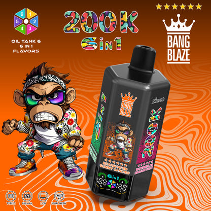 Bang Blaze 200K 200000 Puffs 6 in 1 Einweg Kit