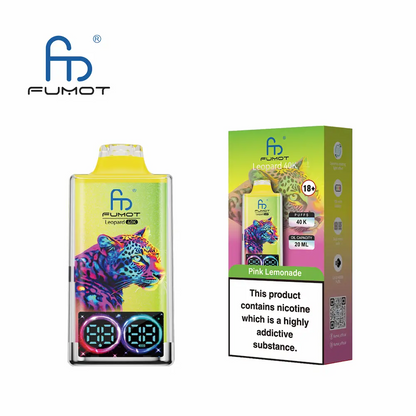 Fumot Leopard 40K Digital Display RGB Lights Einweg Kit (40000 Puffs) - 💥 Nehme 5 Zahle NUR 4! + Ab einem Einkauf von 100€ 2 Mystery Gratis💥