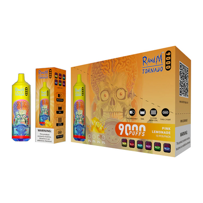 Fumot RandM Tornado 9000 Puffs Wiederaufladbares Einweg Disposable Kit 18ml (20mg)- 💥 Nehme 5 Zahle NUR 4! + Ab einem Einkauf von 100€ 2 Mystery Gratis💥