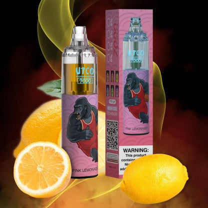 UTCO Gorilla 7000 Einweg E-Zigarette Disposable Kit Wiederaufladbar - Kaufen Sie 3 Stück und erhalten Sie 1 Stück zusätzlich als Geschenk (Produkte und Geschmacksrichtungen sind zufällig)
