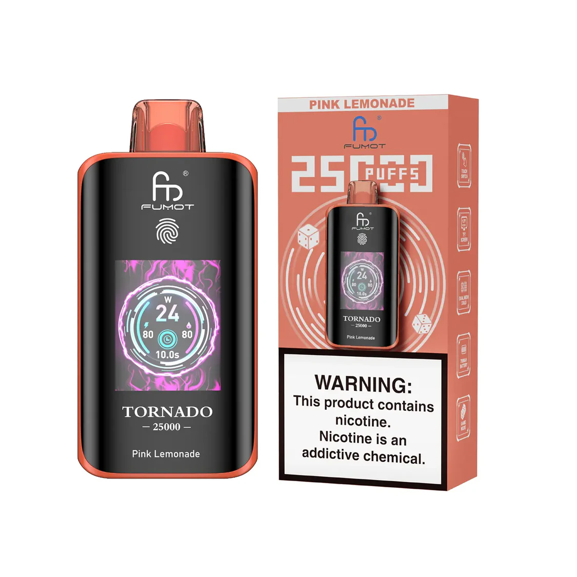 [Clearance Sale] Fumot Randm Tornado 25000 Puff Wiederaufladbares Einweg Kit (Touch Switch) - 📢EXKLUSIVES ANGEBOT - Nehme 4 Zahle NUR 3! + Ab einem Einkauf von 120€ 1 Mystery Vapes Gratis + Kostenloser Versand 📢