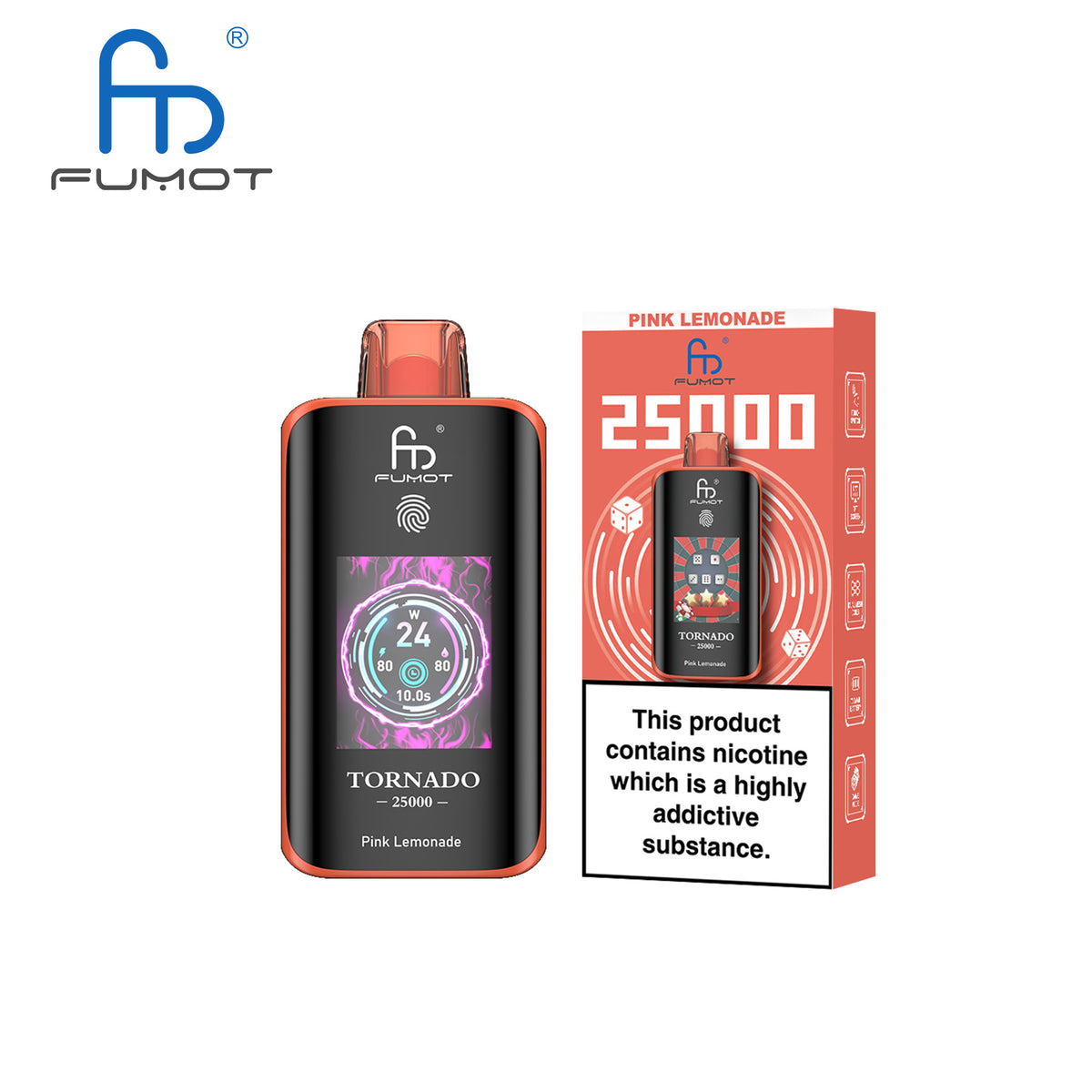 [Clearance Sale] Fumot Randm Tornado 25000 25K Puffs Wiederaufladbares Einweg Kit (Touch Switch) - 💥 Nehme 4 Zahle NUR 3! + Ab einem Einkauf von 120€ 2 Mystery Gratis💥