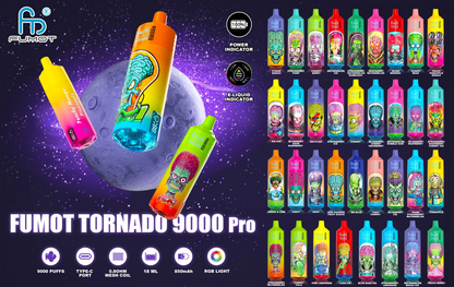 Randm Tornado 9000 Pro 9000 Puffs Wiederaufladbares Einweg Kit