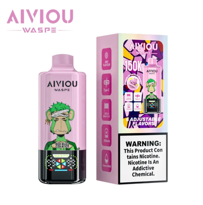 WASPE Aiviou 150K 150000 Puffs 6in1 Wiederaufladbares Einweg Kit - 💥 Nehme 5 Zahle NUR 4! + Ab einem Einkauf von 100€ 2 Mystery Gratis💥