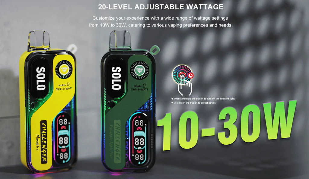 Solobar Solo 30K 30000 Puffs Wiederaufladbares Einweg Kit - Kauf 4 Vapes und bezahle nur 3 Vapes