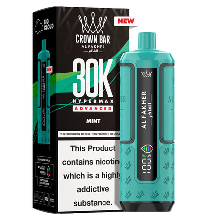 AL Fakher Crown Bar 30K Hypermax Vorgefülltes Einweg Kit - 💥 Nehme 4 Zahle NUR 3! + Ab einem Einkauf von 100€ 2 Mystery Gratis💥