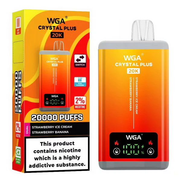 WGA Crystal Plus 20000 Puffs 2-in-1 Wiederaufladbares Einweg Kit - 📢EXKLUSIVES ANGEBOT - Nehme 4 Zahle NUR 3 an der Kasse!+Ab einem Einkauf von 100€ 1 Mystery Vapes Gratis📢