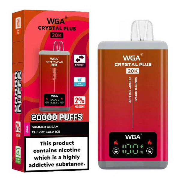 WGA Crystal Plus 20000 Puffs 2-in-1 Wiederaufladbares Einweg Kit - 📢EXKLUSIVES ANGEBOT - Nehme 4 Zahle NUR 3 an der Kasse!+Ab einem Einkauf von 100€ 1 Mystery Vapes Gratis📢