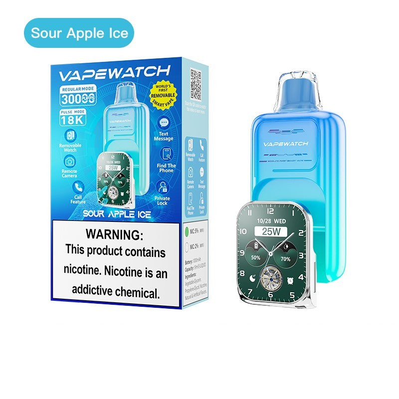 JNR VapeWatch Removable Screen 30K Einweg Kit (30000 Puffs) - 💥 BLACK Friday WEEK - Nehme 4 Zahle NUR 3! + Ab einem Einkauf von 100€ 1 Mystery Vapes Gratis + Ab einem Einkauf von 150€ 2 Mystery Vapes Gratis 💥