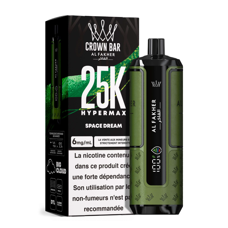 AL Fakher Crown Bar 25K Hypermax Einweg Kit (25000 Puffs) - 💥 Nehme 4 Zahle NUR 3! + Ab einem Einkauf von 100€ 2 Mystery Gratis💥