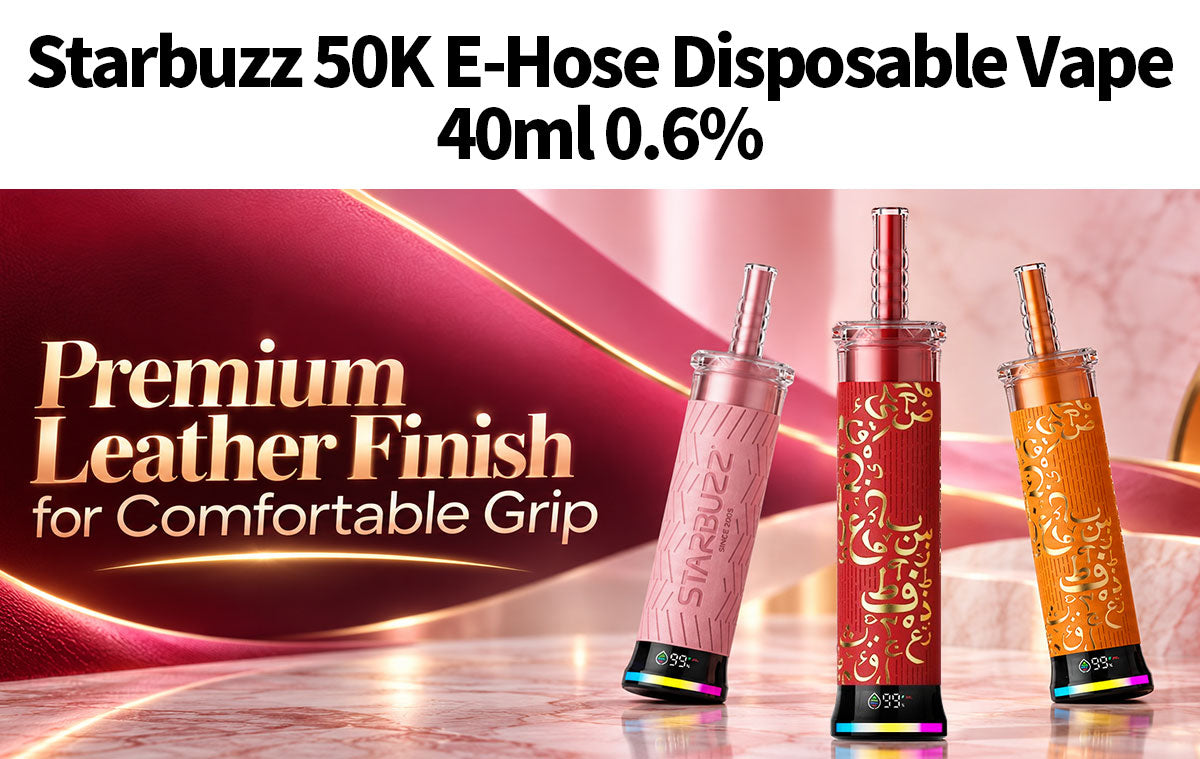 Starbuzz 50K E-Hose Einweg Kit 40ml (50000 Puffs) - 💥 Nehme 4 Zahle NUR 3! + Ab einem Einkauf von 100€ 2 Mystery Gratis💥