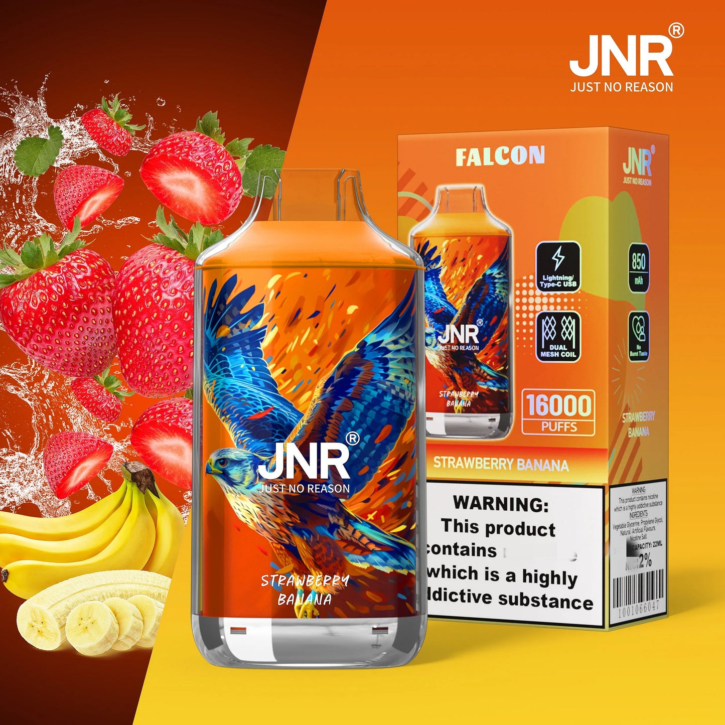 [Clearance Sale] JNR Falcon 16000 16K Puffs Einweg Kit - 💥 Nehme 5 Zahle NUR 4! + Ab einem Einkauf von 100€ 2 Mystery Gratis💥