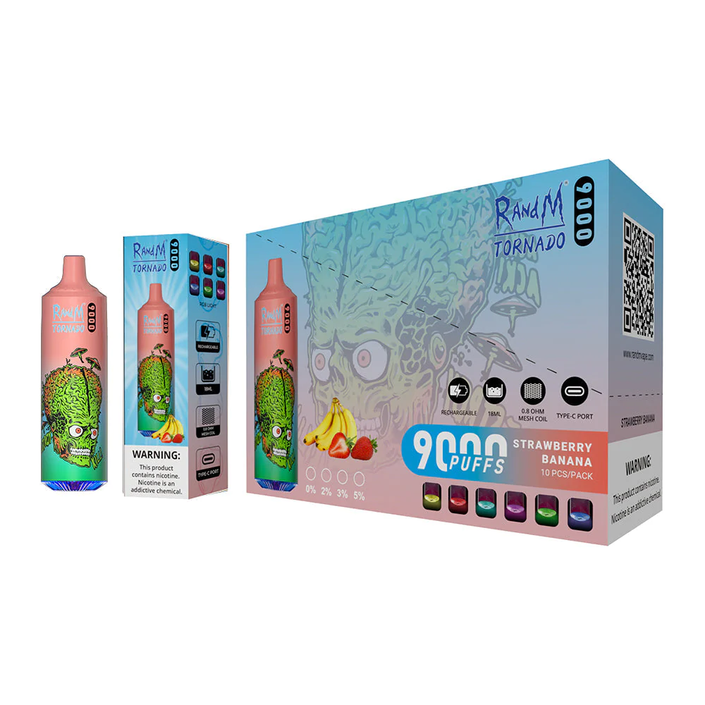 Fumot RandM Tornado 9000 Puffs Wiederaufladbares Einweg Disposable Kit 18ml (20mg)- 💥 Nehme 5 Zahle NUR 4! + Ab einem Einkauf von 100€ 2 Mystery Gratis💥
