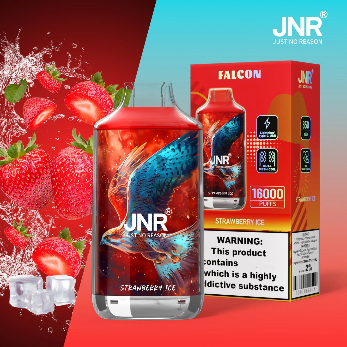 [Clearance Sale] JNR Falcon 16000 16K Puffs Einweg Kit - 💥 Nehme 5 Zahle NUR 4! + Ab einem Einkauf von 100€ 2 Mystery Gratis💥