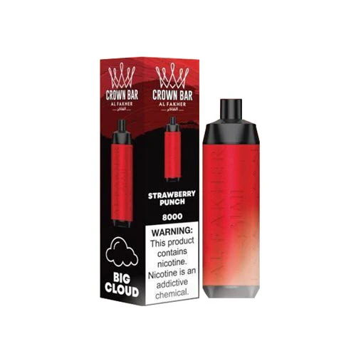 [Clearance Sale] Al Fakher Crown Bar Big Cloud 8000 Puffs Wiederaufladbares Einweg Kit DTL - 📢EXKLUSIVES ANGEBOT - Nehme 5 Zahle NUR 4 an der Kasse!+Ab einem Einkauf von 100€ 2 Mystery Vapes Gratis📢
