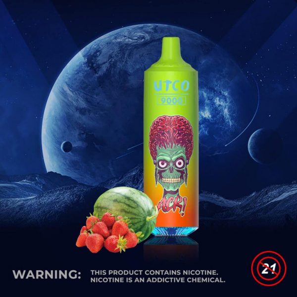 UTCO Aliens 9000 Einweg E-Zigarette Disposable Kit wiederaufladbar - Kaufen Sie 3 Stück und erhalten Sie 1 Stück zusätzlich als Geschenk (Produkte und Geschmacksrichtungen sind zufällig)