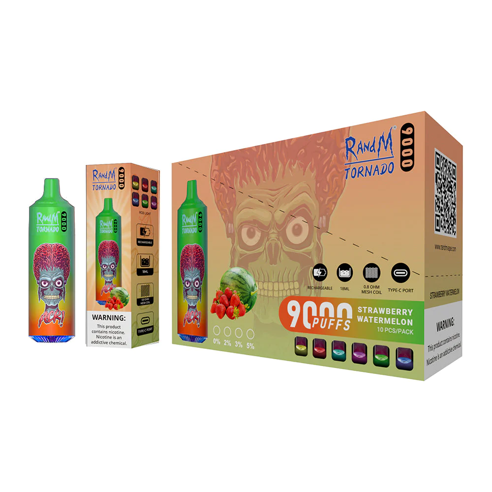 Fumot RandM Tornado 9000 Puffs Wiederaufladbares Einweg Disposable Kit 18ml (20mg)- 💥 Nehme 5 Zahle NUR 4! + Ab einem Einkauf von 100€ 2 Mystery Gratis💥