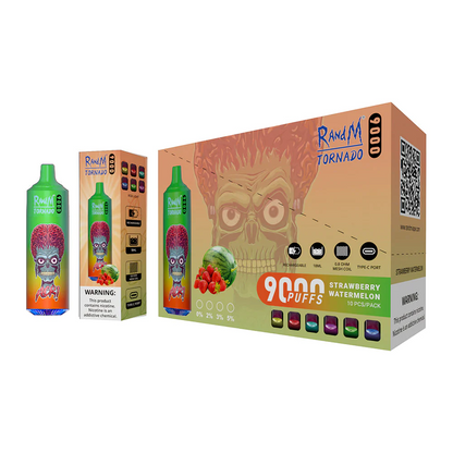 Fumot RandM Tornado 9000 Puffs Wiederaufladbares Einweg Disposable Kit 18ml (20mg)- 💥 Nehme 5 Zahle NUR 4! + Ab einem Einkauf von 100€ 2 Mystery Gratis💥