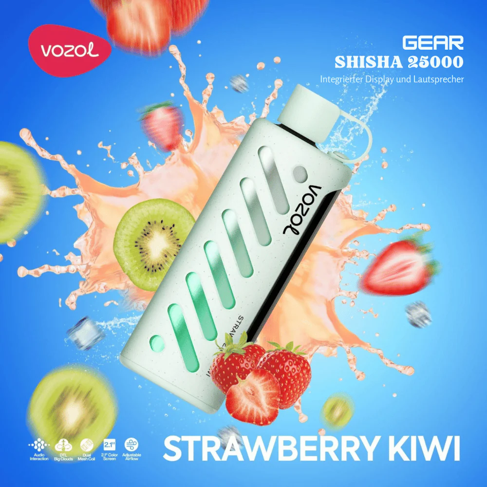 Vozol GEAR SHISHA 25000 Puffs Einweg Kit - 💥 Nehme 5 Zahle NUR 4! + Ab einem Einkauf von 100€ 2 Mystery Gratis💥
