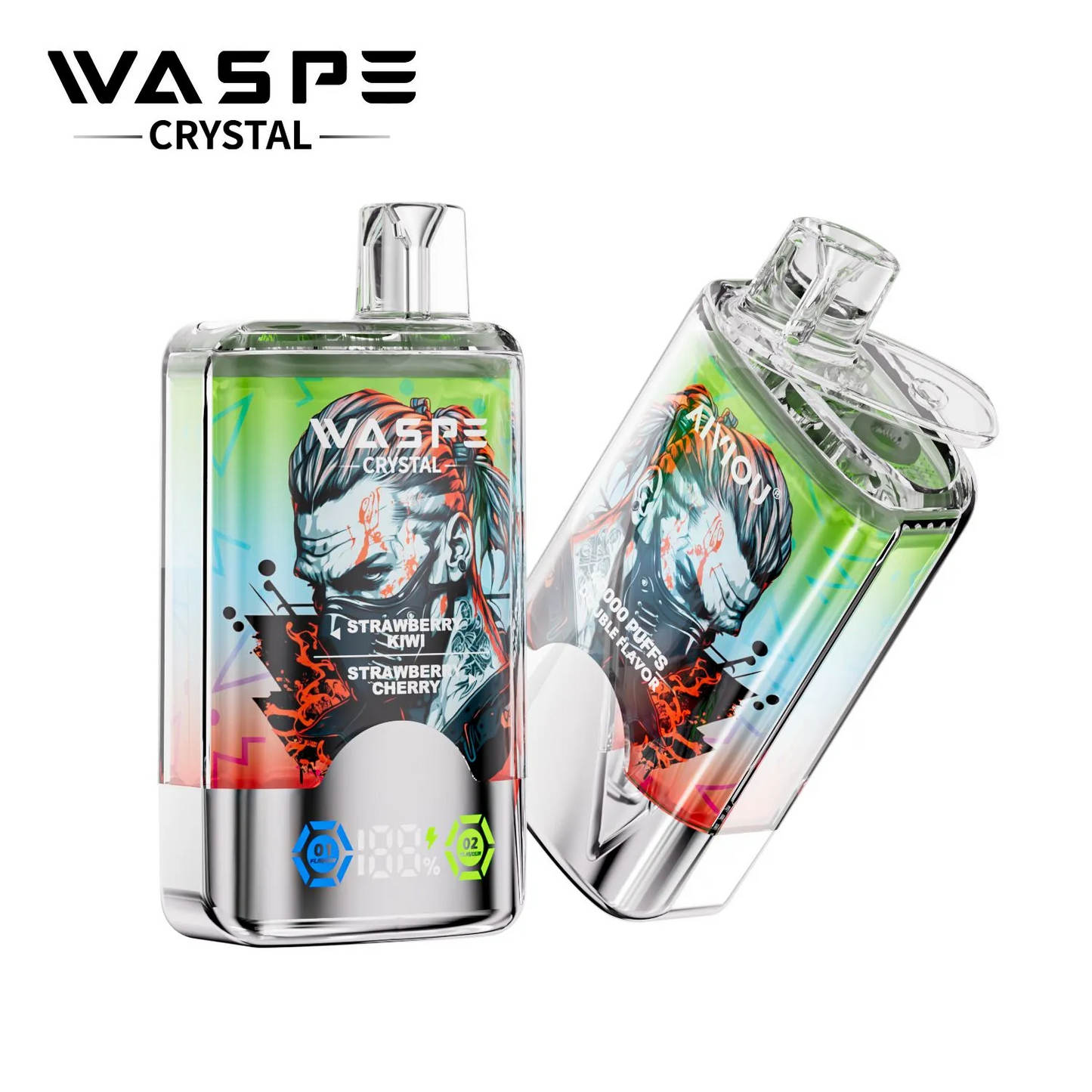WASPE Crystal 40000 Puffs 40K Einweg Kit (Double Flavor)