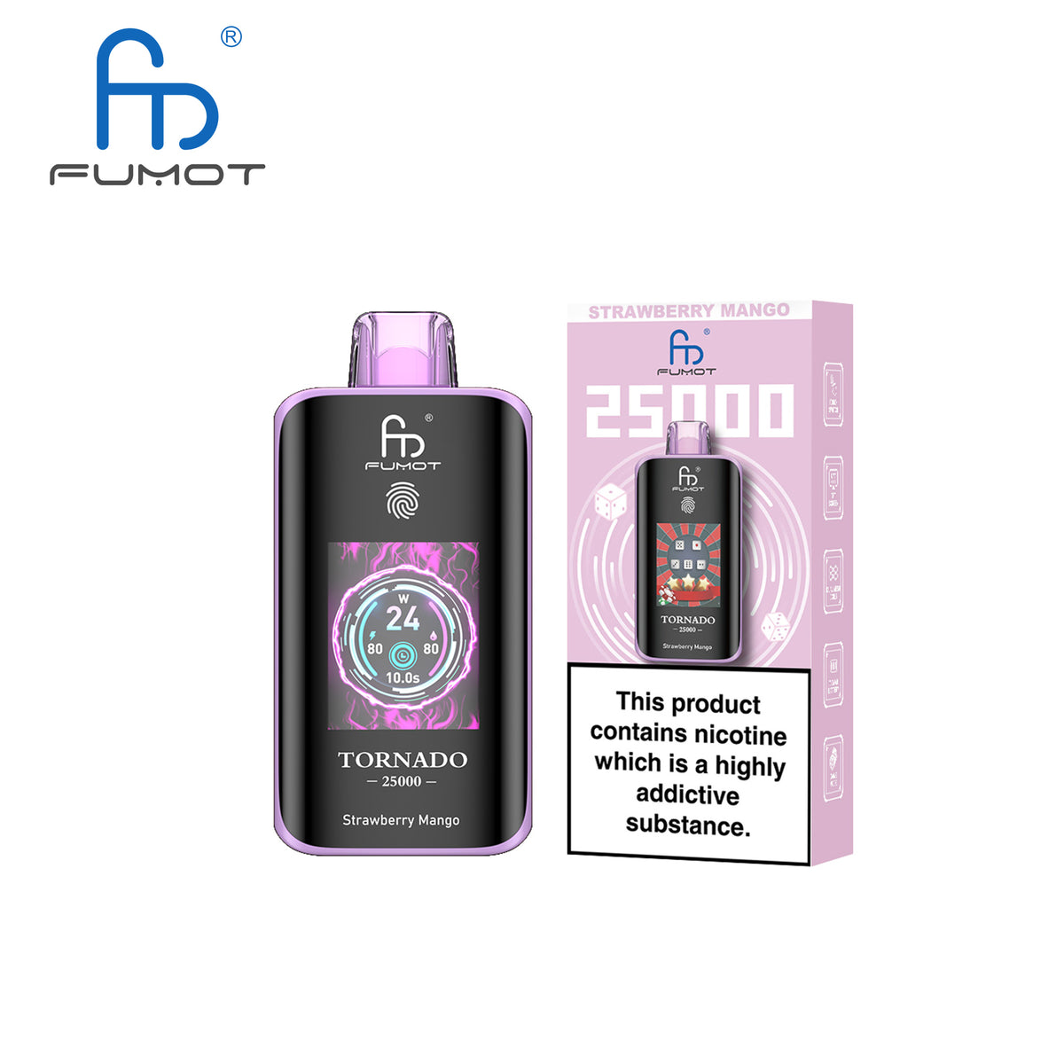 [Clearance Sale] Fumot Randm Tornado 25000 25K Puffs Wiederaufladbares Einweg Kit (Touch Switch) - 💥 Nehme 4 Zahle NUR 3! + Ab einem Einkauf von 120€ 2 Mystery Gratis💥