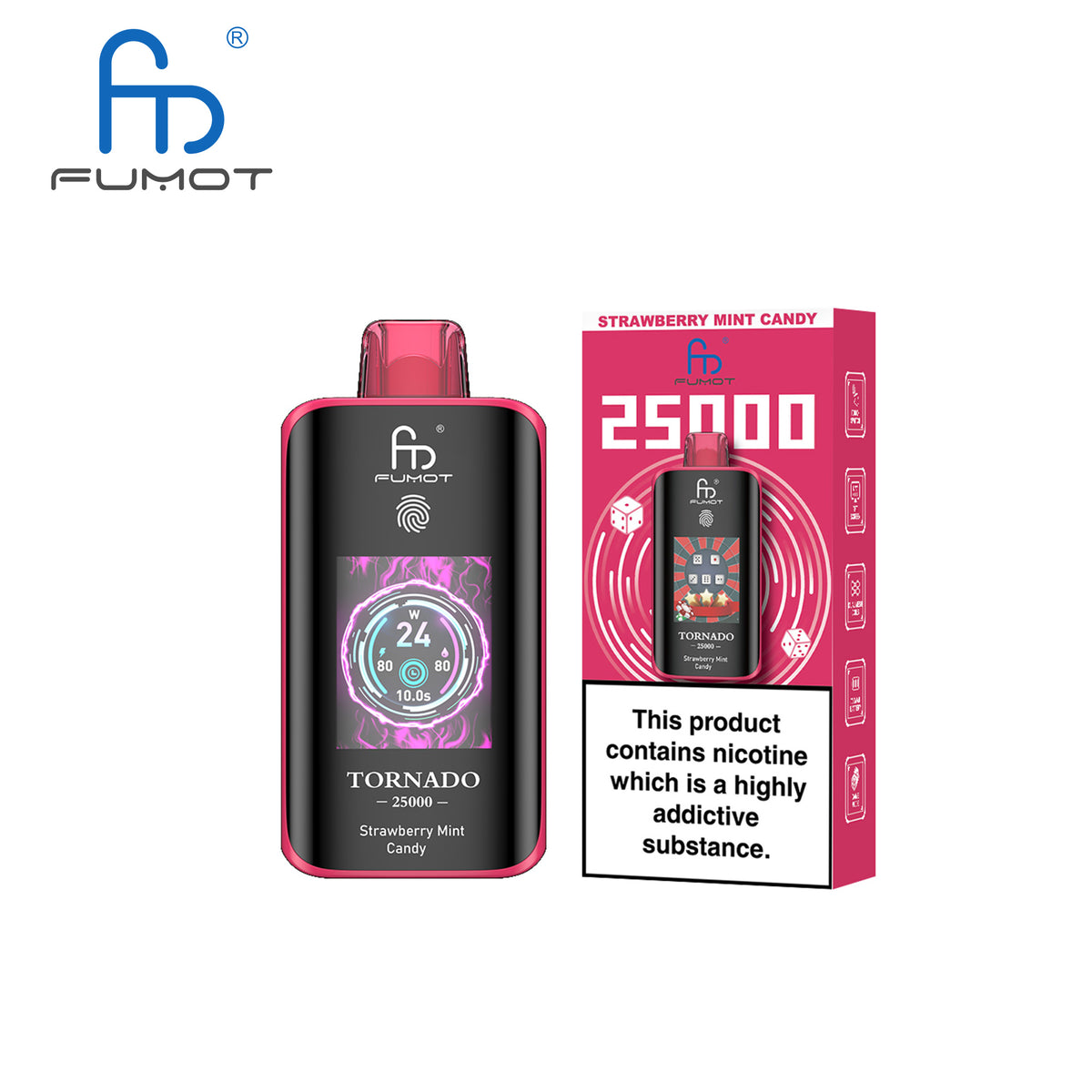 [Clearance Sale] Fumot Randm Tornado 25000 25K Puffs Wiederaufladbares Einweg Kit (Touch Switch) - 💥 Nehme 4 Zahle NUR 3! + Ab einem Einkauf von 120€ 2 Mystery Gratis💥