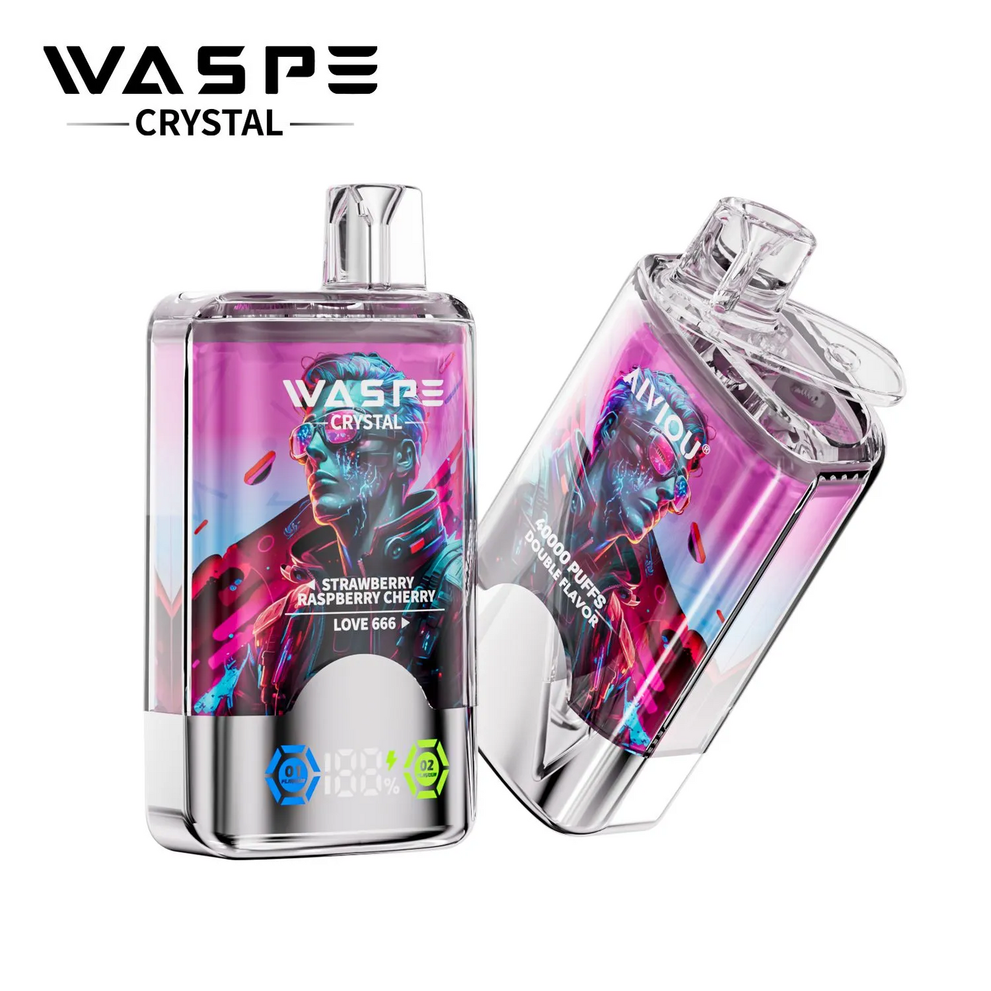 WASPE Crystal 40000 Puffs 40K Einweg Kit (Double Flavor)