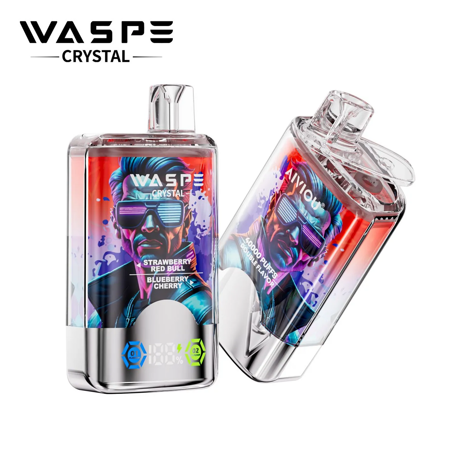 WASPE Crystal 40000 Puffs 40K Einweg Kit (Double Flavor)