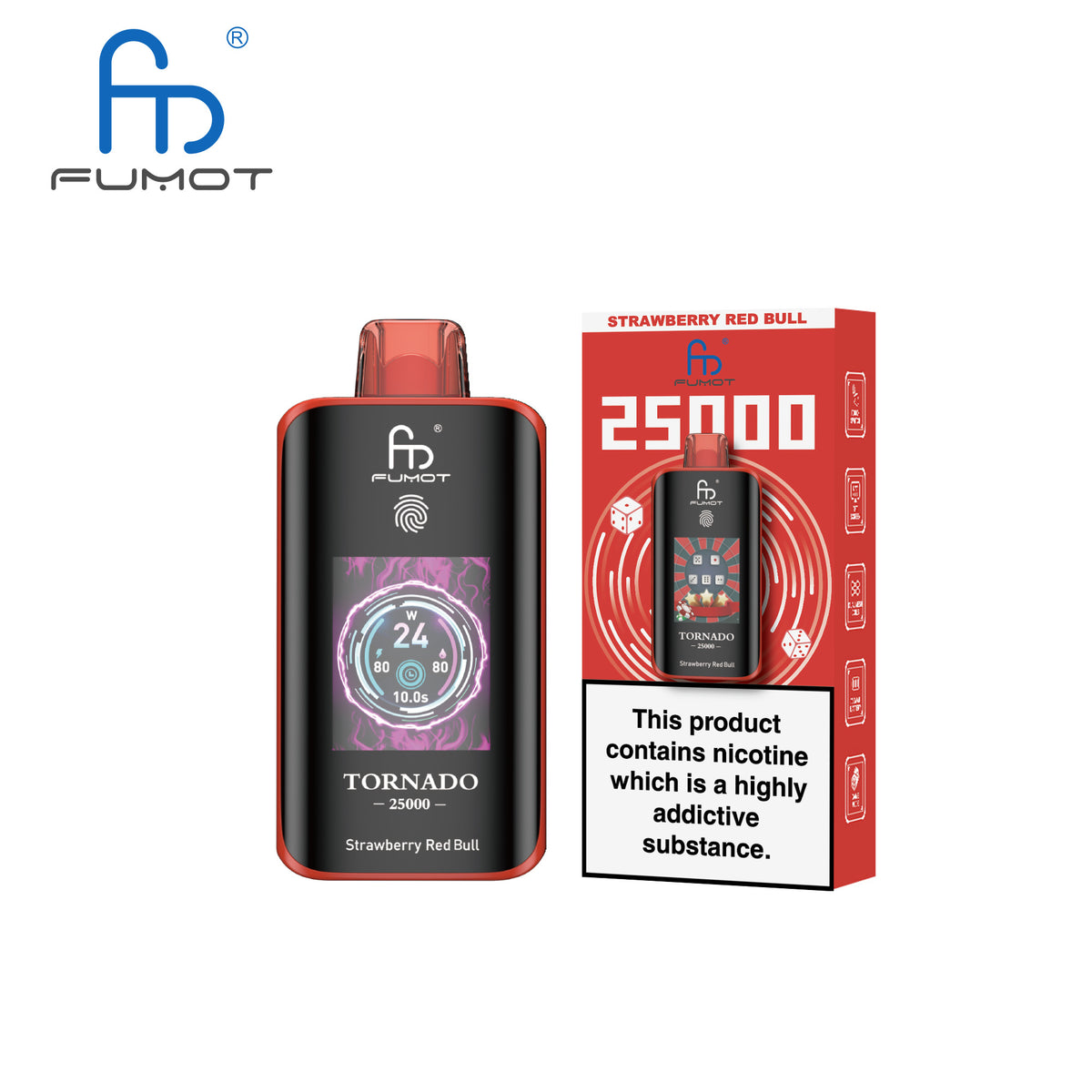 [Clearance Sale] Fumot Randm Tornado 25000 25K Puffs Wiederaufladbares Einweg Kit (Touch Switch) - 💥 Nehme 4 Zahle NUR 3! + Ab einem Einkauf von 120€ 2 Mystery Gratis💥
