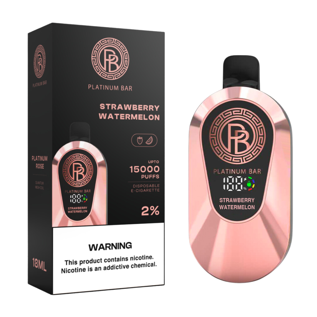 Platinum Bar 15000 Puffs Wiederaufladbares Einweg Kit - 📢EXKLUSIVES ANGEBOT - Nehme 4 Zahle NUR 3! + Ab einem Einkauf von 120€ 1 Mystery Vapes Gratis + Kostenloser Versand 📢