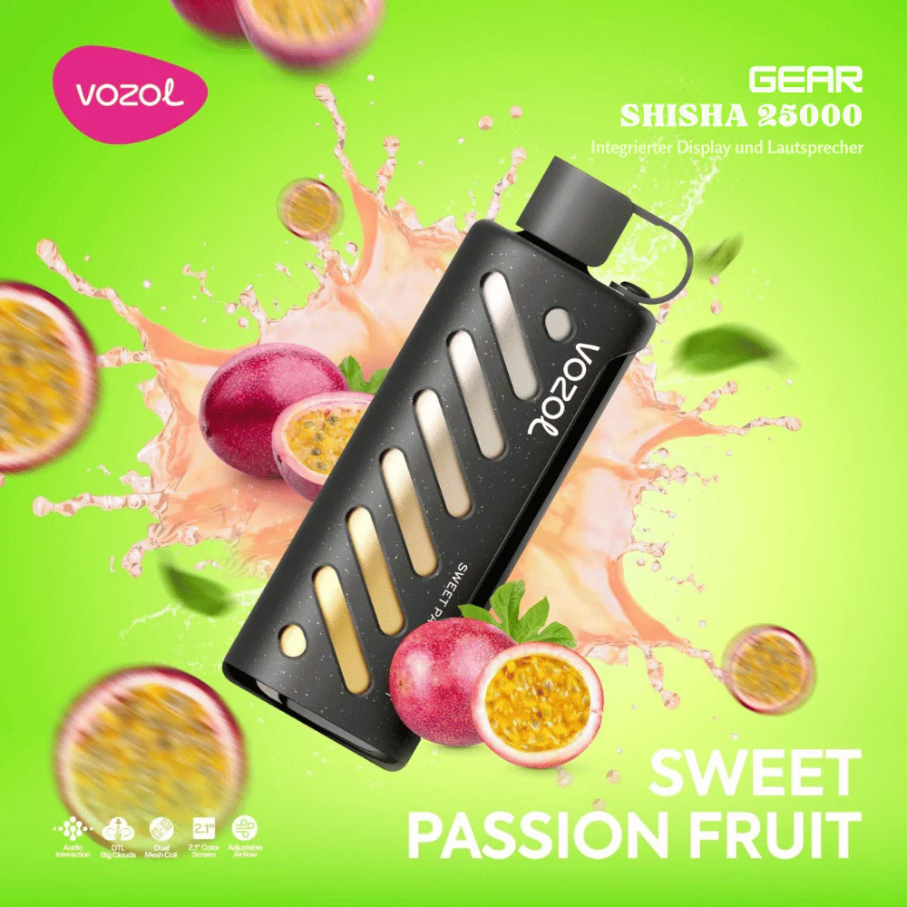Vozol GEAR SHISHA 25000 Puffs Einweg Kit - 💥 Nehme 5 Zahle NUR 4! + Ab einem Einkauf von 100€ 2 Mystery Gratis💥