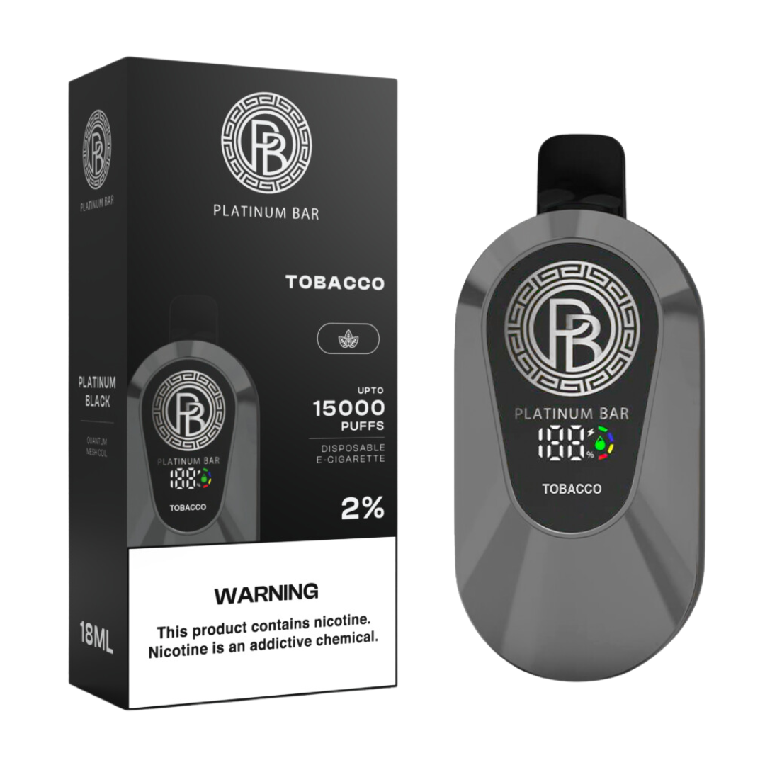 Platinum Bar 15000 Puffs Wiederaufladbares Einweg Kit - 📢EXKLUSIVES ANGEBOT - Nehme 4 Zahle NUR 3! + Ab einem Einkauf von 120€ 1 Mystery Vapes Gratis + Kostenloser Versand 📢