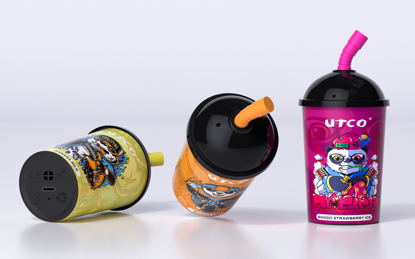 UTCO Puff Panda 8000 Einweg E-Zigarette Disposable Kit wiederaufladbar