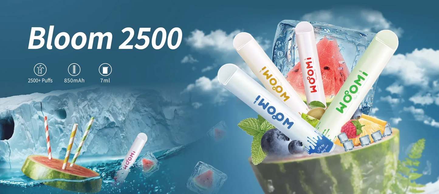 Woomi Bloom 2500 Puffs Disposable Einweg Vape Kit 850mAh