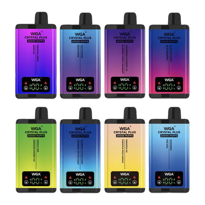 WGA Crystal Plus 20000 Puffs 2-in-1 Wiederaufladbares Einweg Kit - 📢EXKLUSIVES ANGEBOT - Nehme 4 Zahle NUR 3 an der Kasse!+Ab einem Einkauf von 100€ 1 Mystery Vapes Gratis📢