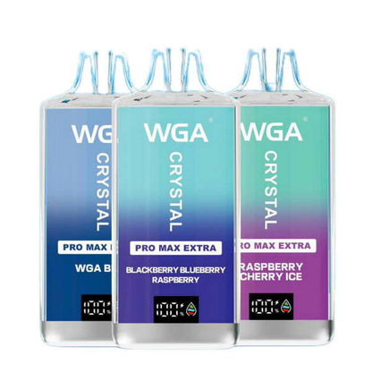 WGA Crystal Pro Max Extra 15000 Puffs Einweg Vape - Kaufen Sie 4 Stück und erhalten Sie 1 Stück gratis (Zufällige Geschmacksrichtungen)