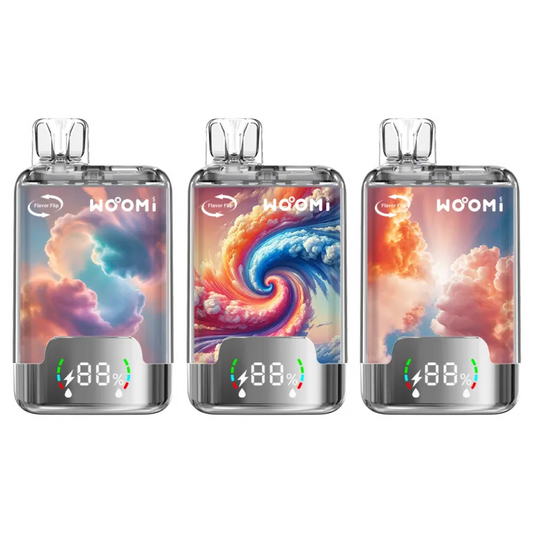 Woomi Twin 20000 Puffs Dual Tank Power Einstellbare Einweg Vape 5 Stück/Packung