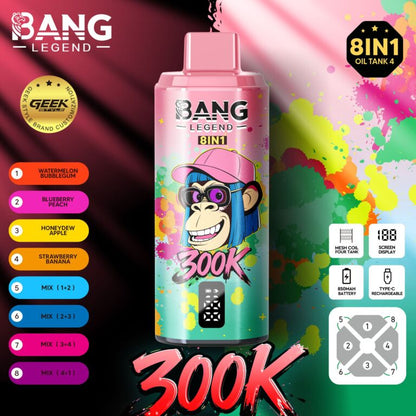 Bang Legend 8in1 300K 300000 Puffs Einweg Kit