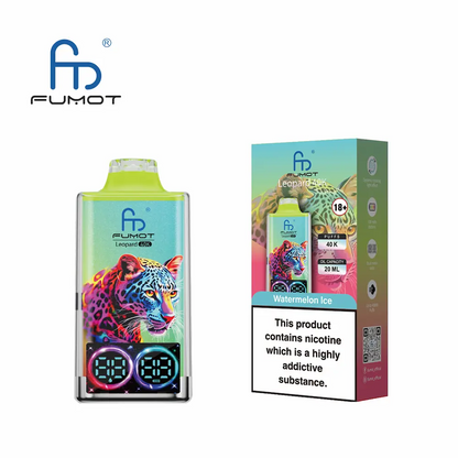 Fumot Leopard 40K Digital Display RGB Lights Einweg Kit (40000 Puffs) - 💥 Nehme 5 Zahle NUR 4! + Ab einem Einkauf von 100€ 2 Mystery Gratis💥