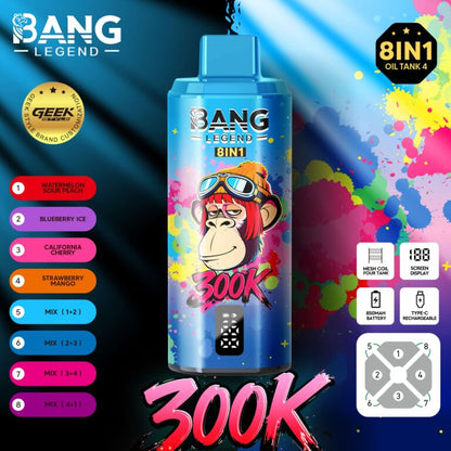 Bang Legend 8in1 300K 300000 Puffs Einweg Kit