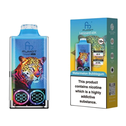 Fumot Leopard 40K Digital Display RGB Lights Einweg Kit (40000 Puffs) - 💥 Nehme 5 Zahle NUR 4! + Ab einem Einkauf von 100€ 2 Mystery Gratis💥
