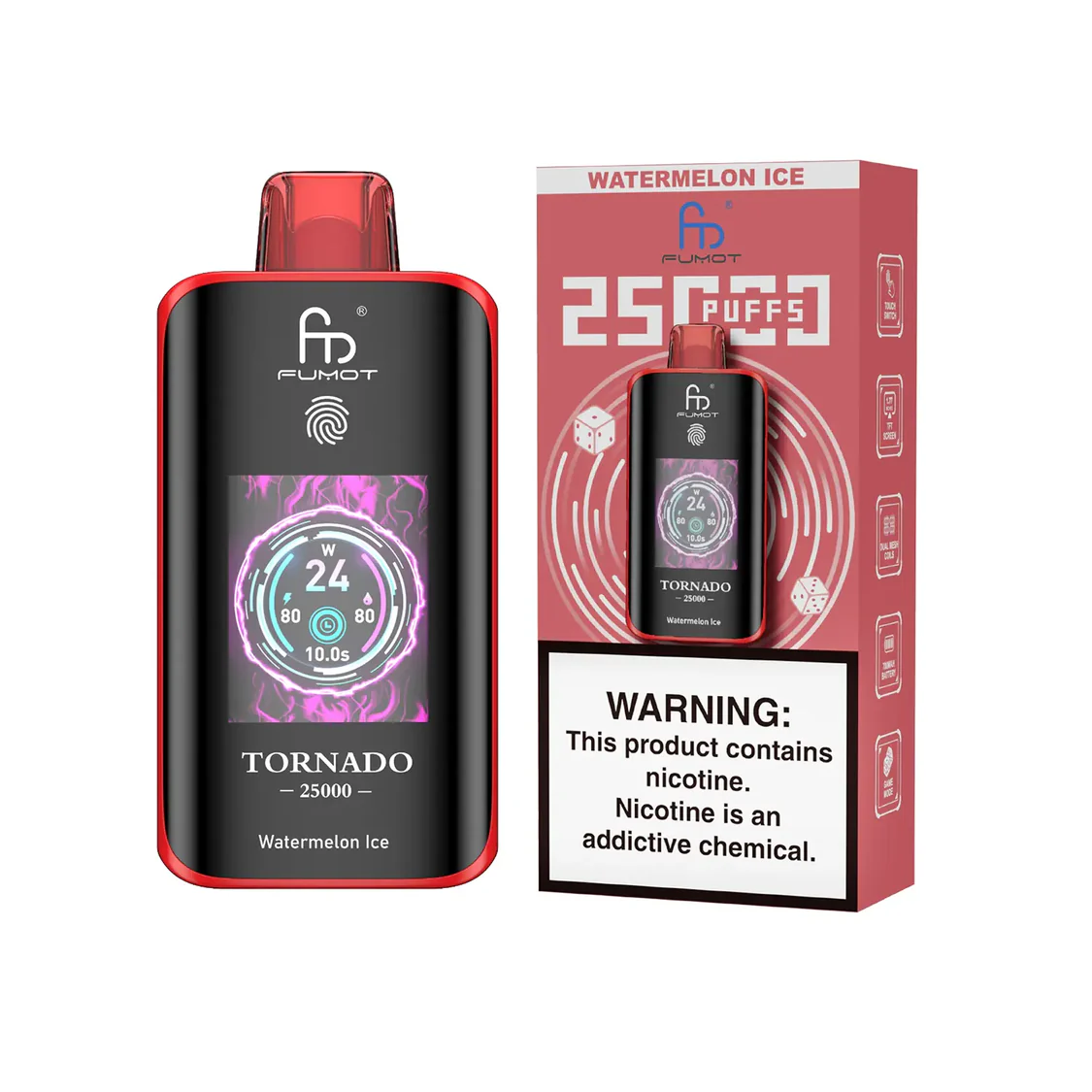 [Clearance Sale] Fumot Randm Tornado 25000 Puff Wiederaufladbares Einweg Kit (Touch Switch) - 📢EXKLUSIVES ANGEBOT - Nehme 4 Zahle NUR 3! + Ab einem Einkauf von 120€ 1 Mystery Vapes Gratis + Kostenloser Versand 📢