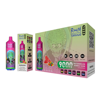 Fumot RandM Tornado 9000 Puffs Wiederaufladbares Einweg Disposable Kit 18ml (20mg)- 💥 Nehme 5 Zahle NUR 4! + Ab einem Einkauf von 100€ 2 Mystery Gratis💥