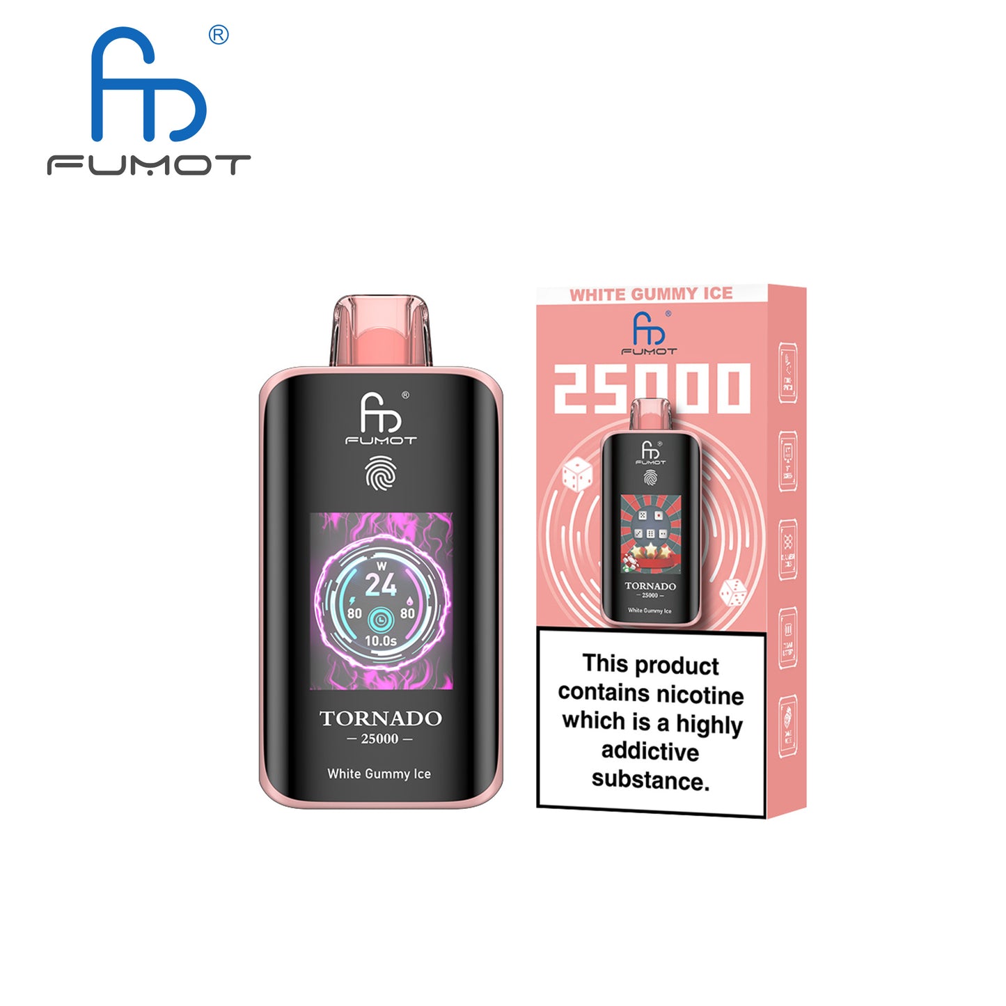 [Clearance Sale] Fumot Randm Tornado 25000 25K Puffs Wiederaufladbares Einweg Kit (Touch Switch) - 💥 Nehme 4 Zahle NUR 3! + Ab einem Einkauf von 120€ 2 Mystery Gratis💥