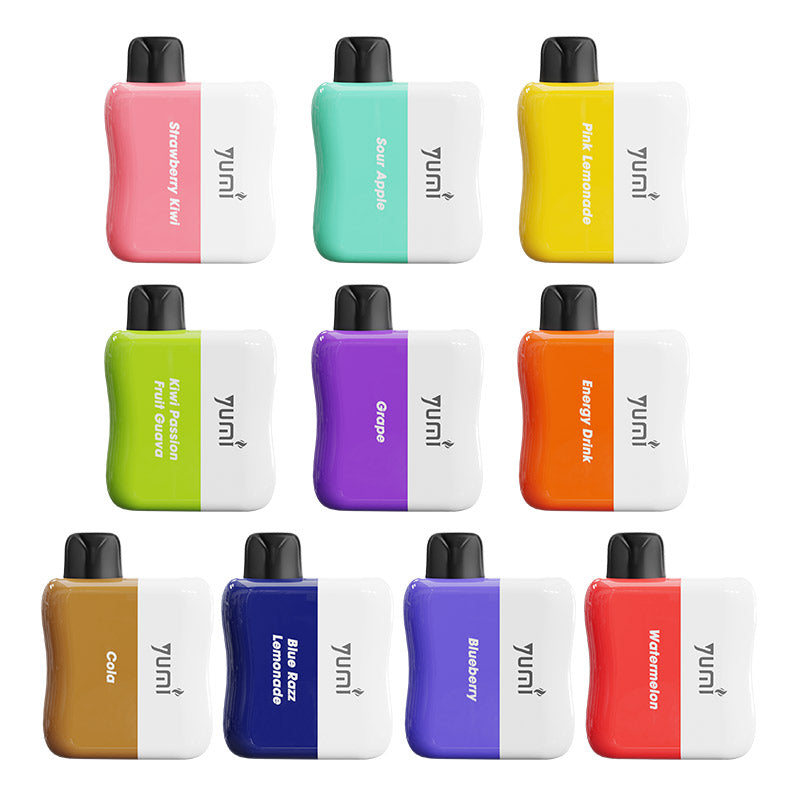 YUMI DC5000 Puffs Wiederaufladbares Einweg Kit 500mAh 10,5ml