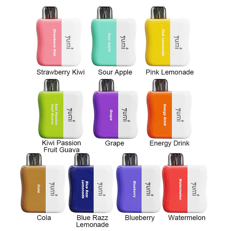 YUMI DC5000 Puffs Wiederaufladbares Einweg Kit 500mAh 10,5ml