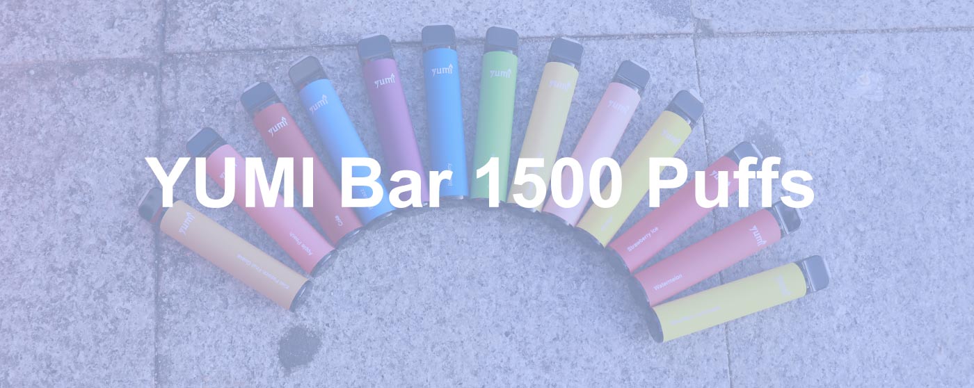 [Clearance sale] YUMI Bar 1500 Züge Einweg E-Zigarette Kit 850mAh (50mg)